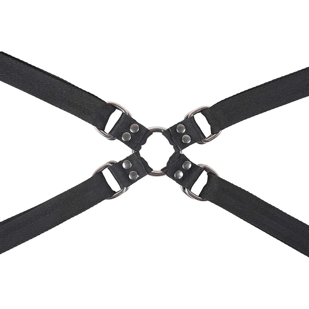 Sportsheets Velvet Noir Adjustable Hog Tie & Cuff Set - Image 6