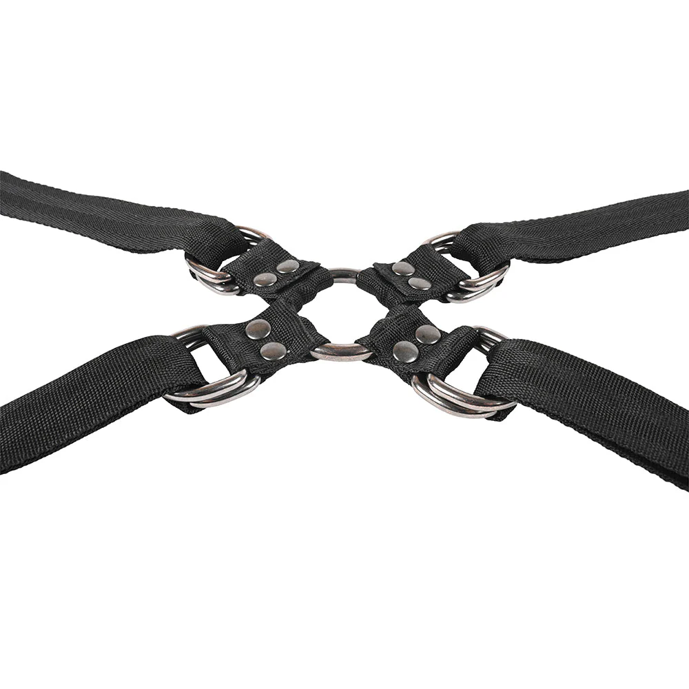 Sportsheets Velvet Noir Adjustable Hog Tie & Cuff Set - Image 7